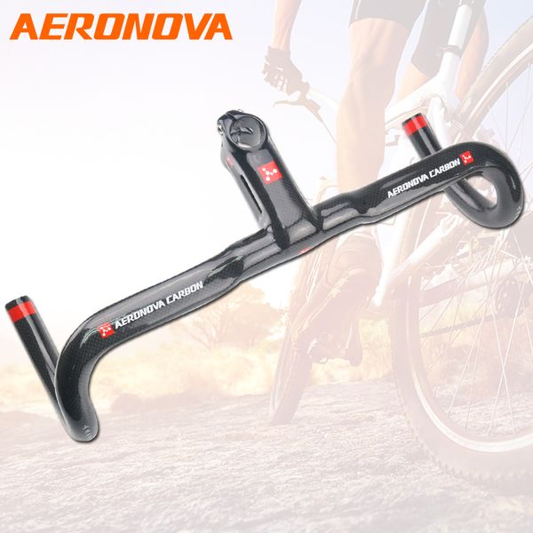 AERONOVA дорога углерода Handlebar велосипеды части углерод Handlebar Интегрированные стволо