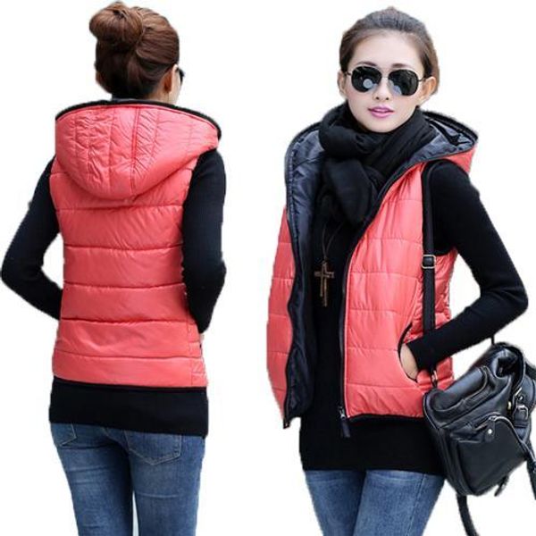2016 thickening outerwear hooded patterns fashionable casual cotton women vest jacket motorcycle vest ing, Black;white
2016 thickening outerwear hooded patterns fashionable casual cotton women vest jacket motorcycle vest ing, Black;white