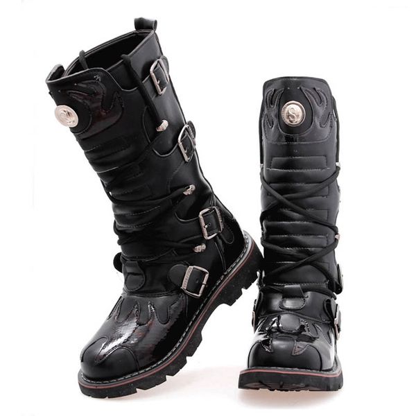 MINGPINSTYLE High Quality Genuine Leather Men high Boots Black Boots Army Men botas Leather Shoes
MINGPINSTYLE High Quality Genuine Leather Men high Boots Black Boots Army Men botas Leather Shoes