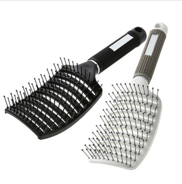 professional combs nylon tangle hair brush round detangle hair brush hairdresser comb wet curly detangle hairbrush, Silver
professional combs nylon tangle hair brush round detangle hair brush hairdresser comb wet curly detangle hairbrush, Silver