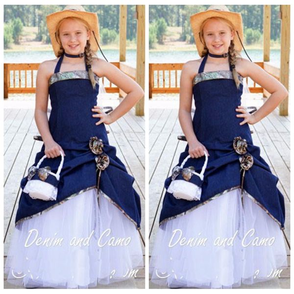 halter a-line camo tulle skirt flower girl dresses handmade flowers adorned kids formal wedding party wear custom online, White;blue
halter a-line camo tulle skirt flower girl dresses handmade flowers adorned kids formal wedding party wear custom online, White;blue