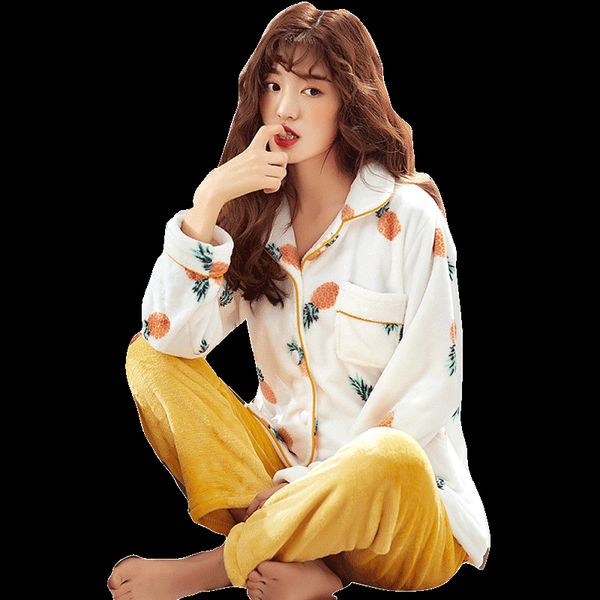 extra thick warm flannel pajamas for women winter female coral velvet outside women clothing 2018 sleepwear at home, Blue;gray
extra thick warm flannel pajamas for women winter female coral velvet outside women clothing 2018 sleepwear at home, Blue;gray
