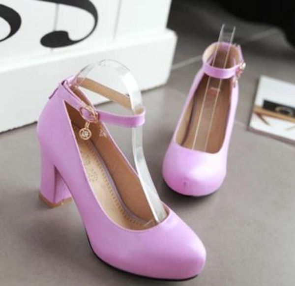 send 2017 spring new style shoes big size and small size coarse heel single shoes agraffe high heel woman shoes, Black
send 2017 spring new style shoes big size and small size coarse heel single shoes agraffe high heel woman shoes, Black