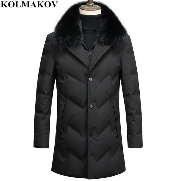kolmakov 2018 new men's 90% white duck down coats fur collar detachable overcoat winter warm outwear men thick down jackets man, Black
kolmakov 2018 new men's 90% white duck down coats fur collar detachable overcoat winter warm outwear men thick down jackets man, Black