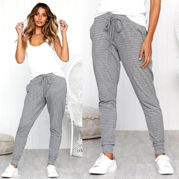 sports pants women striped full length high waist pants women grey color side pocket woman female trousers joggers autumn, White;black
sports pants women striped full length high waist pants women grey color side pocket woman female trousers joggers autumn, White;black
