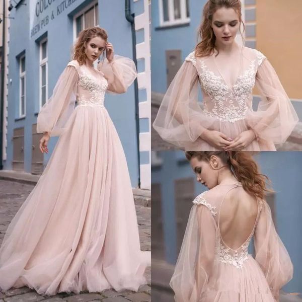 2018 свадебные платья blush a line v-образным вырезом с длинным рукавом свадебные платья длина пола простое свадебное платье с открытой спин, White
2018 свадебные платья blush a line v-образным вырезом с длинным рукавом свадебные платья длина пола простое свадебное платье с открытой спин, White