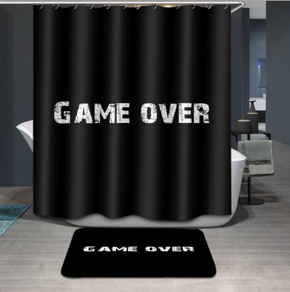 white alphabet game pattern 3d print custom waterproof bathroom modern shower curtain polyester fabric bathroom curtain door mat sets
white alphabet game pattern 3d print custom waterproof bathroom modern shower curtain polyester fabric bathroom curtain door mat sets