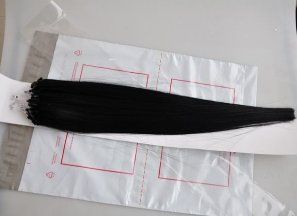 100g lot micro ring loop human hair extensions brazilian straight 100strands 1 natural color 613 blonde ing, Black
100g lot micro ring loop human hair extensions brazilian straight 100strands 1 natural color 613 blonde ing, Black