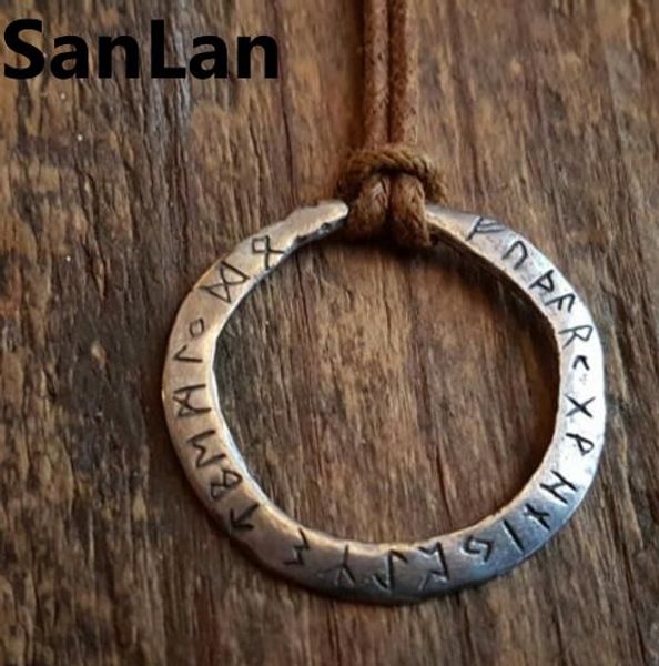whole salerustic pendant with the elder futhark runes viking necklace lover gift sanlan, Silver
whole salerustic pendant with the elder futhark runes viking necklace lover gift sanlan, Silver