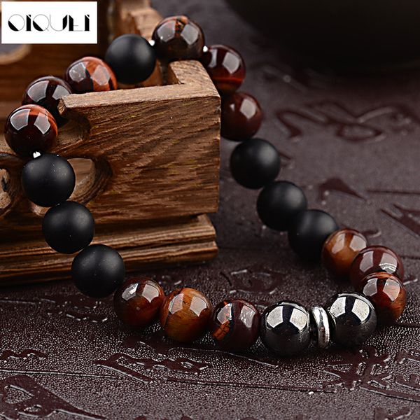oiquei new fashion bracelets men hip hop 10mm tiger eye stone gems beads charm bracelets elastic stretch wrist bangles, Black
oiquei new fashion bracelets men hip hop 10mm tiger eye stone gems beads charm bracelets elastic stretch wrist bangles, Black
