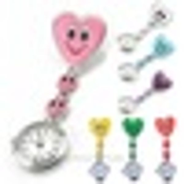 heart shape cartoon smile face nurse watch clip on fob brooch quartz hanging pocket watch fobwatch drop shipping, Slivery;golden
heart shape cartoon smile face nurse watch clip on fob brooch quartz hanging pocket watch fobwatch drop shipping, Slivery;golden