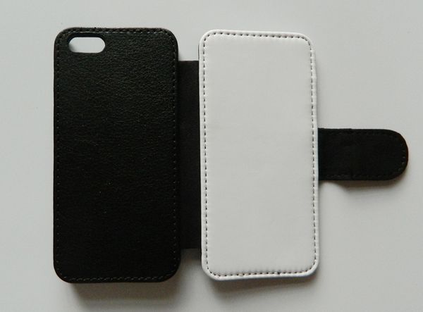 flip leather case for iphone 5c sublimation case + blank printable polyester cloth