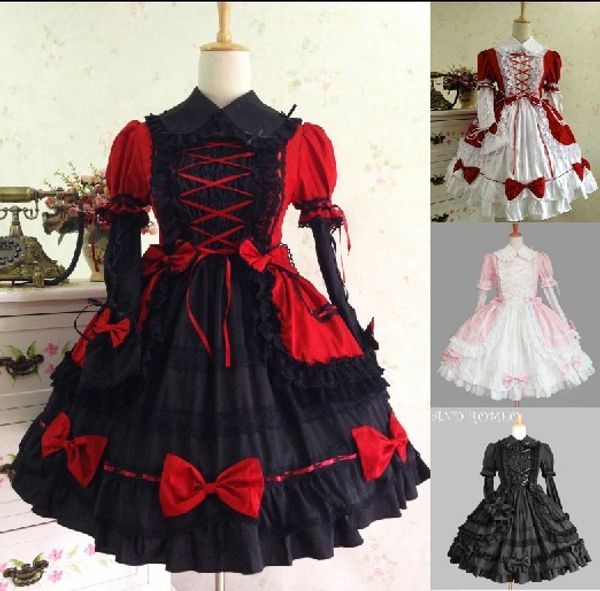 princess cosplay costumes for girl women summer dress lolita dress medieval gothic royal prom formal, Black;red
princess cosplay costumes for girl women summer dress lolita dress medieval gothic royal prom formal, Black;red