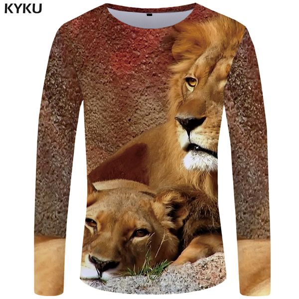 kyku brand lion long t shirt men animal t-shirt mountain 3d 3d printed tshirt funny anime clothes vintage hip hop mens clothing, White;black
kyku brand lion long t shirt men animal t-shirt mountain 3d 3d printed tshirt funny anime clothes vintage hip hop mens clothing, White;black