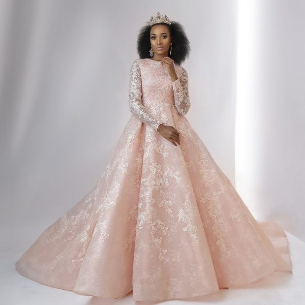 charming south africa wedding dress jewel neck long sleeve beaded lace ball gown wedding dresses fashion blush-pink wedding dress cheap, White
charming south africa wedding dress jewel neck long sleeve beaded lace ball gown wedding dresses fashion blush-pink wedding dress cheap, White