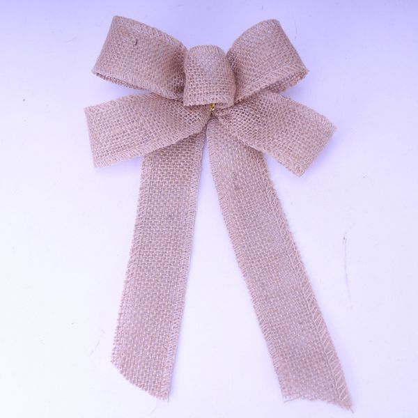 натуральный бантик с проволокой, 20см 
натуральный бантик с проволокой, 20см