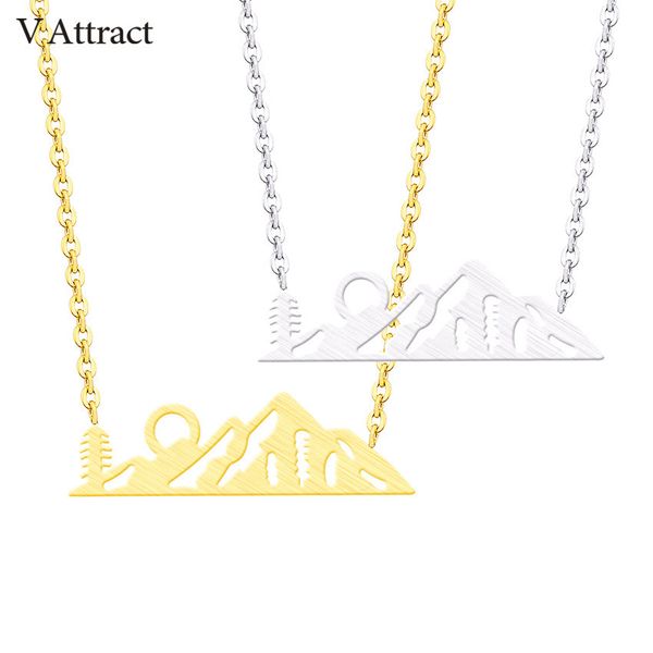 v attract 10pcs wanderlust mountain choker necklace for women men bijoux femme stainless steel sun pendant collane donna, Golden;silver
v attract 10pcs wanderlust mountain choker necklace for women men bijoux femme stainless steel sun pendant collane donna, Golden;silver