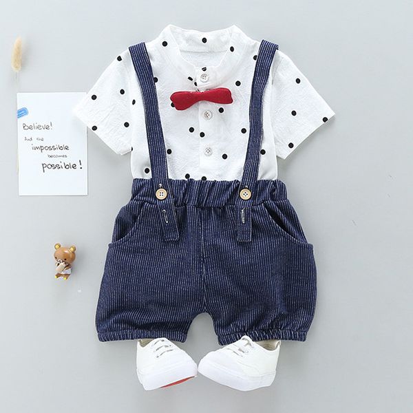 boys clothing set summer newborn 2018 new fashion clothes 2pcs t-shirt + bib pants infant boys clothing, White
boys clothing set summer newborn 2018 new fashion clothes 2pcs t-shirt + bib pants infant boys clothing, White