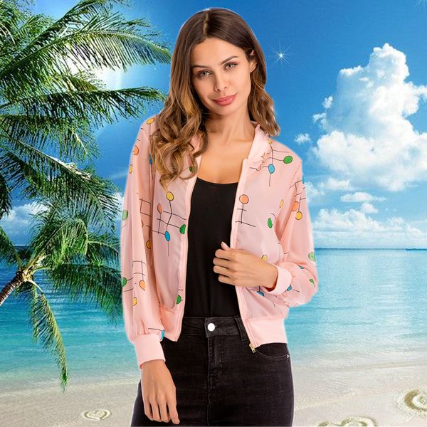 pink jacket women chiffon waterproof polka dot casual coat see through beach long sleeve windbreaker cardigan kimono outwear, Black;brown
pink jacket women chiffon waterproof polka dot casual coat see through beach long sleeve windbreaker cardigan kimono outwear, Black;brown