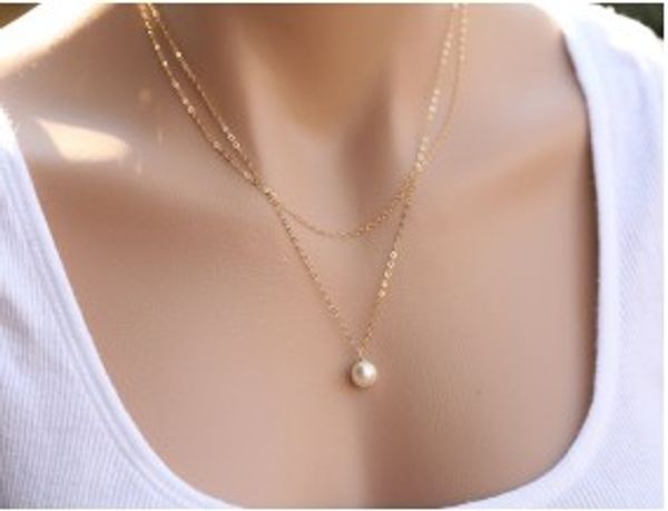 fake pearl charm necklaces alloy gold silver tone 2 layered pendant necklaces gift ideas for girls/ladies chokers necklaces, Golden;silver
fake pearl charm necklaces alloy gold silver tone 2 layered pendant necklaces gift ideas for girls/ladies chokers necklaces, Golden;silver