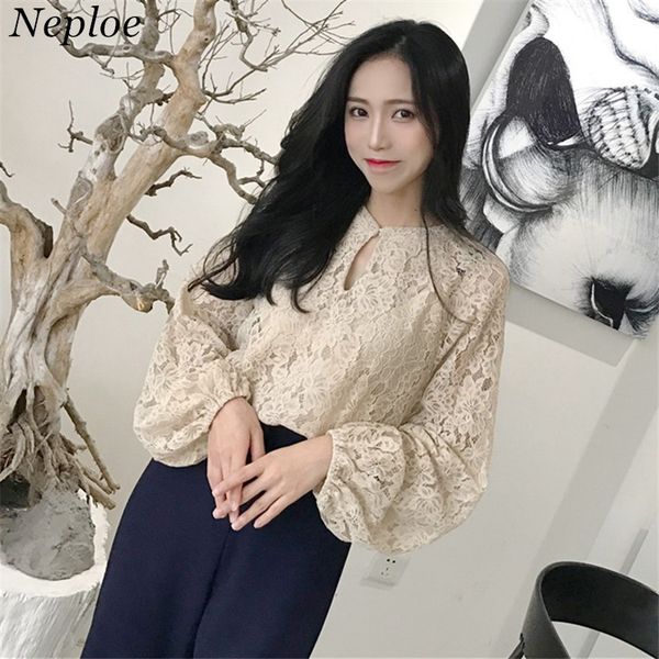 neploe korean retro fashion lace blouse 2018 korean spring hollow out women shirts long sleeve v-neck female blusas 66992, White
neploe korean retro fashion lace blouse 2018 korean spring hollow out women shirts long sleeve v-neck female blusas 66992, White