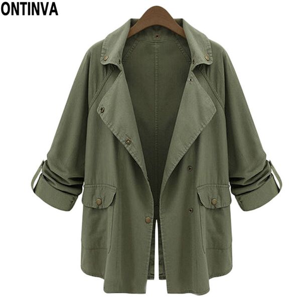 army green button coat 2018 spring european and american jackets outerwear for women coat casacos femininos, Tan;black
army green button coat 2018 spring european and american jackets outerwear for women coat casacos femininos, Tan;black