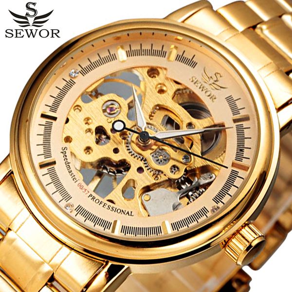 sewor 2016 skeleton watch full stainless steel mechanical watch men designer mens watches clock male relogio, Slivery;brown
sewor 2016 skeleton watch full stainless steel mechanical watch men designer mens watches clock male relogio, Slivery;brown