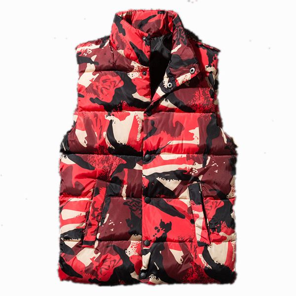 2018 new vest mens camouflage winter jacket men sleeveless vest fashion casual cotton padded thicken waistcoat, Black;white
2018 new vest mens camouflage winter jacket men sleeveless vest fashion casual cotton padded thicken waistcoat, Black;white
