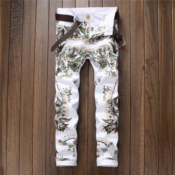 new fashion brand white printed men jeans male cotton jeans for man men's casual phoenix printing pants hombre 581#, Blue
new fashion brand white printed men jeans male cotton jeans for man men's casual phoenix printing pants hombre 581#, Blue