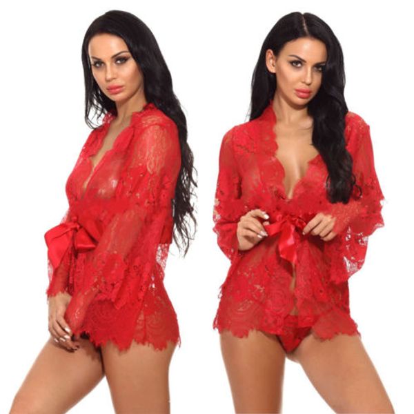 lingerie babydoll sleepwear underwear lace dress nightwear g-string long sleeve women clothes, Black;red
lingerie babydoll sleepwear underwear lace dress nightwear g-string long sleeve women clothes, Black;red
