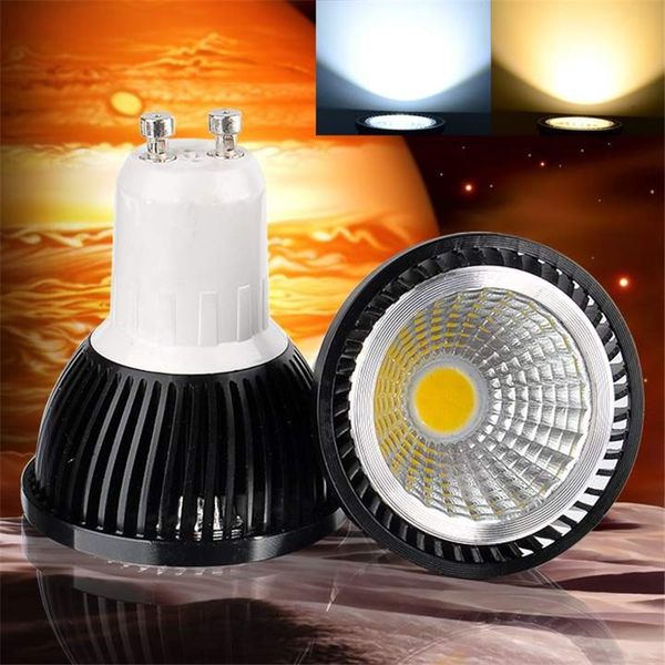 

dimmable led cob лампы 6w 9w 12w высокого яркая лампа gu10 e27 ac85-265v mr16 12v светодиодного света холодного белого прожектор светильник