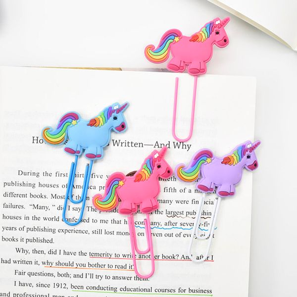 3pcs/lot creative unicorn bookmark cute kawaii book markers paper clip for kids gift korean stationery student
3pcs/lot creative unicorn bookmark cute kawaii book markers paper clip for kids gift korean stationery student