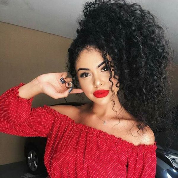 kinky curly ponytail human hairpiece 10a african women human ponytail extension natural black 1b for black women 140g
kinky curly ponytail human hairpiece 10a african women human ponytail extension natural black 1b for black women 140g
