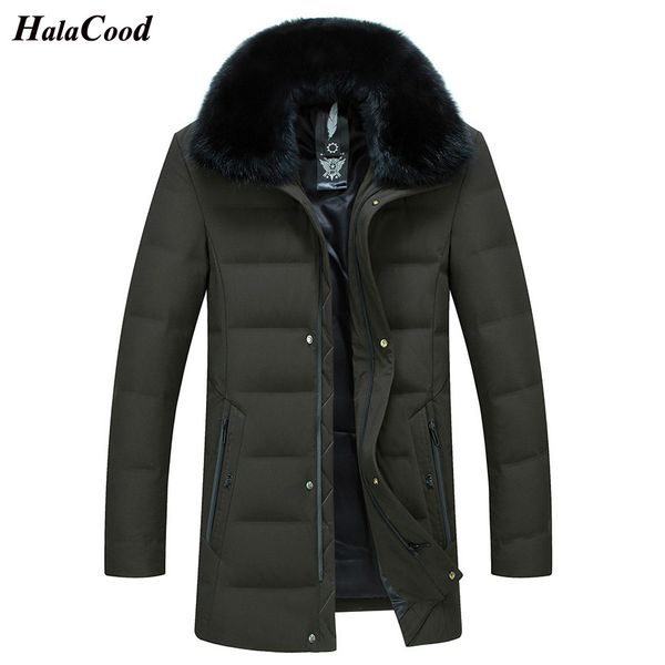 halacood new 2018 men quality white duck down jacket coat fur collar detachable thick warm quality brand men's parka plus size, Black
halacood new 2018 men quality white duck down jacket coat fur collar detachable thick warm quality brand men's parka plus size, Black
