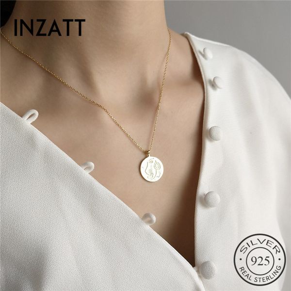 inzatt real 925 sterling silver punk abstract portrait pendant necklace fine jewelry for women party personality accessories
inzatt real 925 sterling silver punk abstract portrait pendant necklace fine jewelry for women party personality accessories