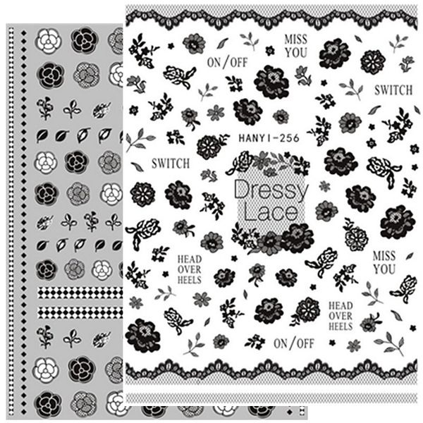 3d nail art sticker hanyi-255-256 nail christmas template decals tool diy decoration tools, Black
3d nail art sticker hanyi-255-256 nail christmas template decals tool diy decoration tools, Black