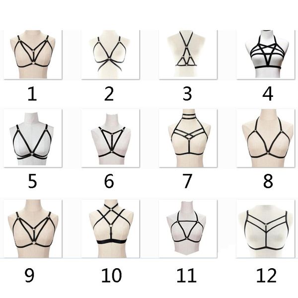 female lingerie panties elastic harness cage bra cupless lingerie bondage body belt fair size, Red;black
female lingerie panties elastic harness cage bra cupless lingerie bondage body belt fair size, Red;black