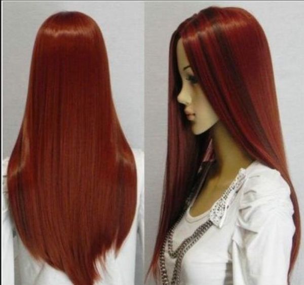 new cosplay long dark red &dark brown mixed straight hair wigs>>new fashion picture wig, Black
new cosplay long dark red &dark brown mixed straight hair wigs>>new fashion picture wig, Black