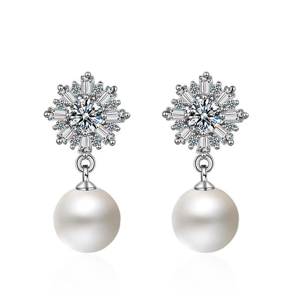 classic women drop earrings simulated white pearl cute snow flower bow knot earrings female brincos statement fashion jewelry, Silver
classic women drop earrings simulated white pearl cute snow flower bow knot earrings female brincos statement fashion jewelry, Silver