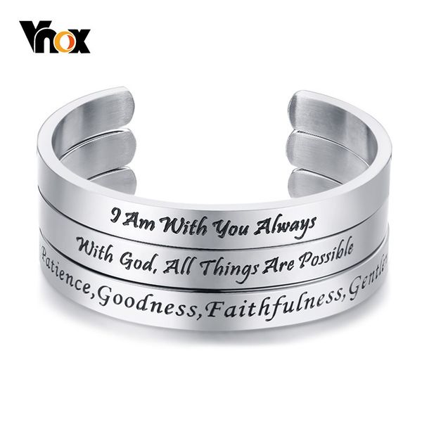vnox fruit of the spirit bangle for women men stainless steel bracelets faith christ christian pulseira casual jewelry, White
vnox fruit of the spirit bangle for women men stainless steel bracelets faith christ christian pulseira casual jewelry, White
