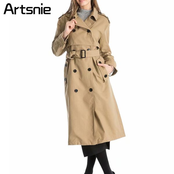 artsnie khaki casual double breasted trench coat women autumn 2018 turn down collar streetwear overcoat female sashes trench, Tan;black
artsnie khaki casual double breasted trench coat women autumn 2018 turn down collar streetwear overcoat female sashes trench, Tan;black