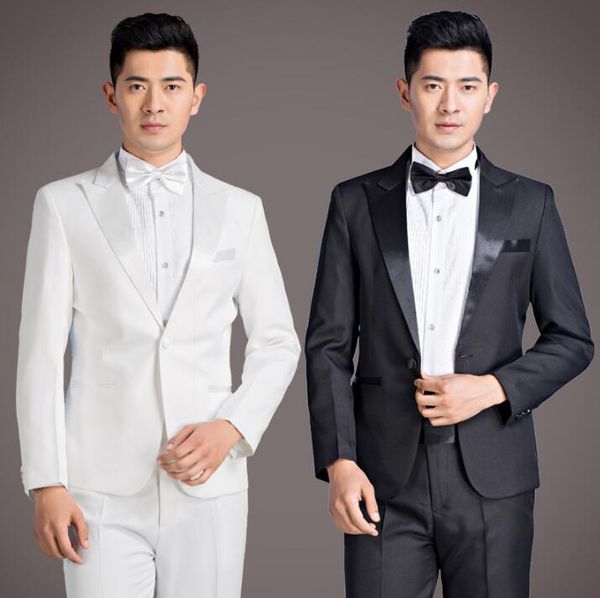 chorus singer stage suits for men blazer boys prom mariage suits fashion slim masculino latest coat pant designs black white, White;black
chorus singer stage suits for men blazer boys prom mariage suits fashion slim masculino latest coat pant designs black white, White;black