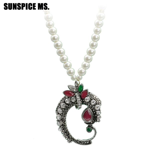 ethnic beads pendant necklace for women imitation pearl antique silver color long crystal sweater chain wedding jewelry
ethnic beads pendant necklace for women imitation pearl antique silver color long crystal sweater chain wedding jewelry