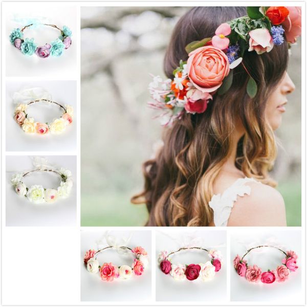 ins bohemia style flowers brides designer headband girls headdress seaside tour simulation flowers head wreath women hairbands, Slivery;white
ins bohemia style flowers brides designer headband girls headdress seaside tour simulation flowers head wreath women hairbands, Slivery;white