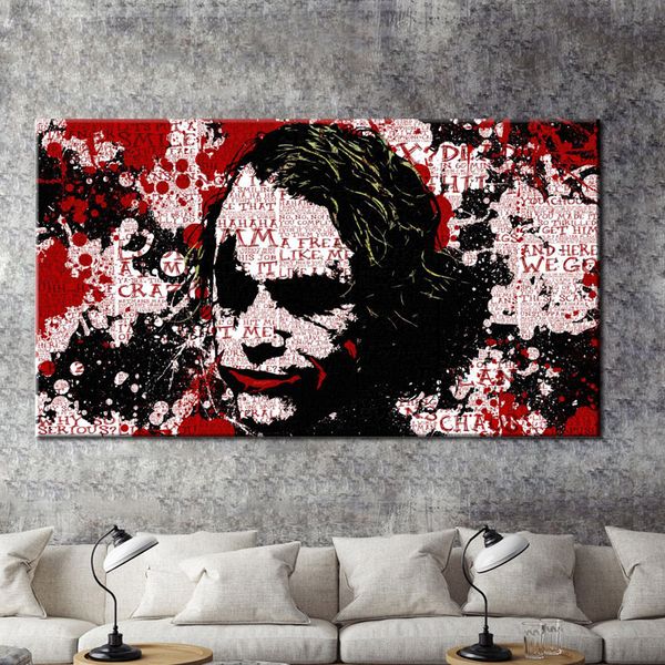 modern wall graffiti art oil painting joker print poster on canvas wall art picture for living room cuadros home decoration gift
modern wall graffiti art oil painting joker print poster on canvas wall art picture for living room cuadros home decoration gift