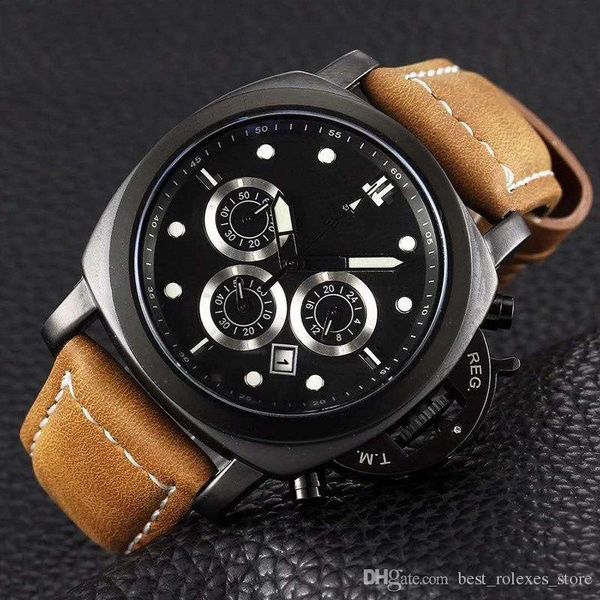 2017 luxury men's 45mm 6-pin chronograph quartz watches, equipped with super luminous waterproof men's watch
2017 luxury men's 45mm 6-pin chronograph quartz watches, equipped with super luminous waterproof men's watch