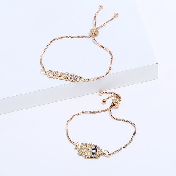 simple of rhinestones two-piece jewelry wholesale golden adjustable long paragraph 2 sets of charm bracelets, Golden;silver
simple of rhinestones two-piece jewelry wholesale golden adjustable long paragraph 2 sets of charm bracelets, Golden;silver
