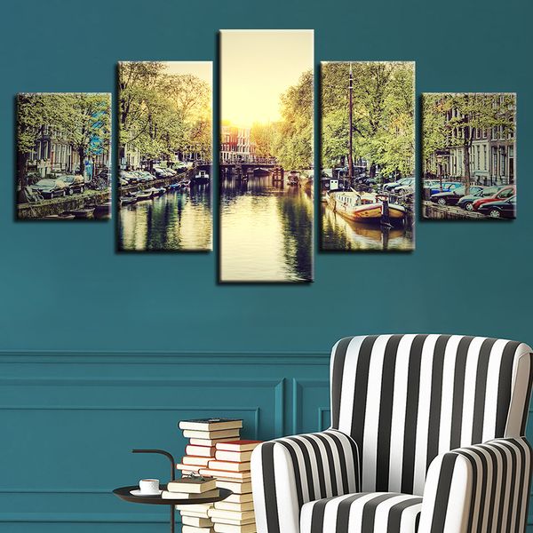 canvas pictures home decor wall art 5 pieces amsterdam city scenery paintings modular hd prints summer canal boat posters
canvas pictures home decor wall art 5 pieces amsterdam city scenery paintings modular hd prints summer canal boat posters