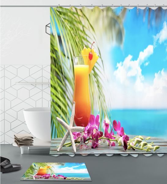juice flower 3d pattern print custom waterproof bathroom modern shower curtain polyester fabric bathroom curtain door mat sets
juice flower 3d pattern print custom waterproof bathroom modern shower curtain polyester fabric bathroom curtain door mat sets