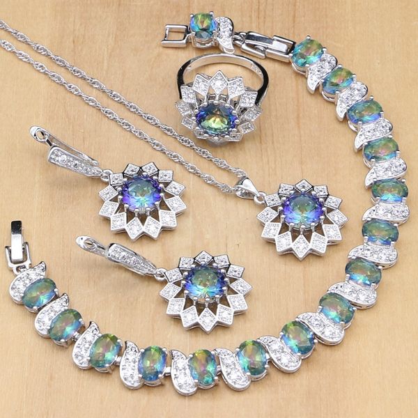 sunflower silver 925 jewelry mystic rainbow crystal jewelry sets decoration for women earring/pendant/ring/bracelet/necklace set, Slivery;golden
sunflower silver 925 jewelry mystic rainbow crystal jewelry sets decoration for women earring/pendant/ring/bracelet/necklace set, Slivery;golden